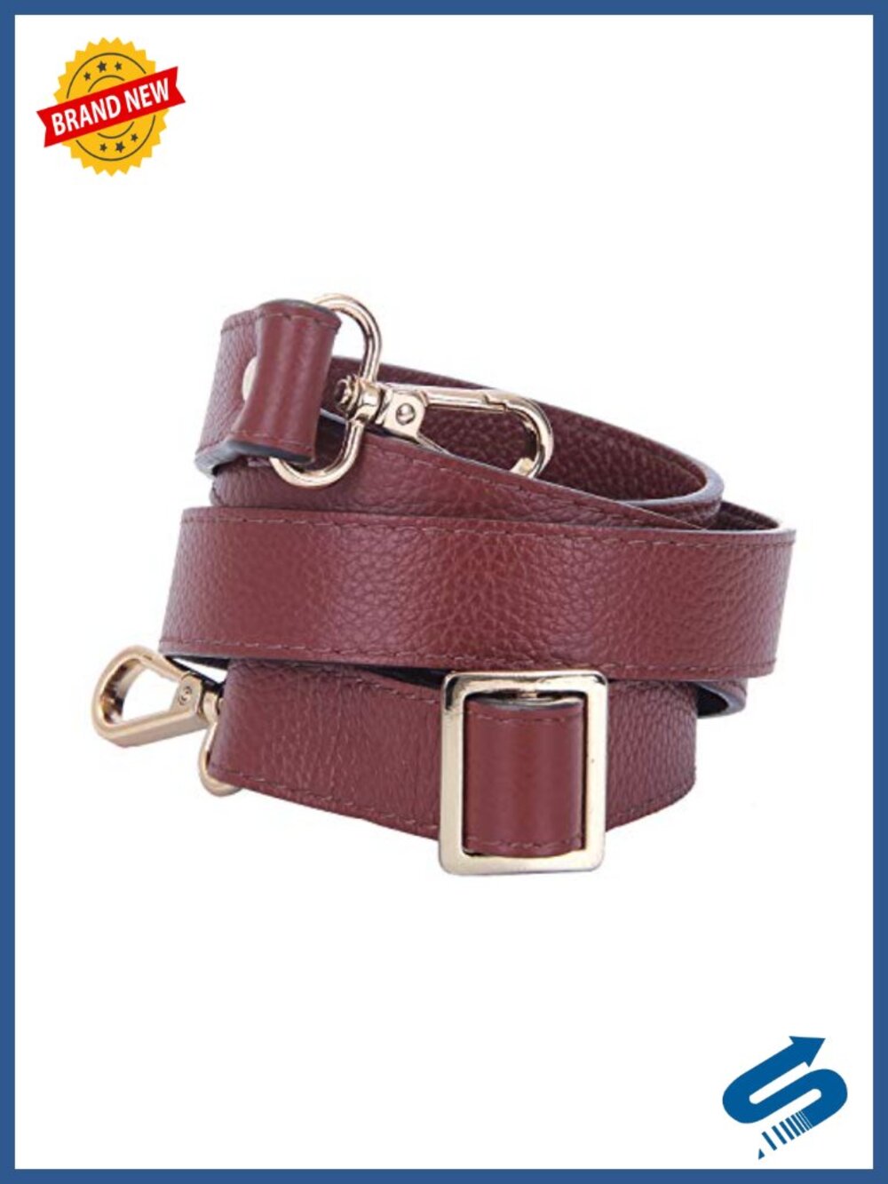 Genuine Leather Crossbody Strap Adjustable Replacement Purse Strap